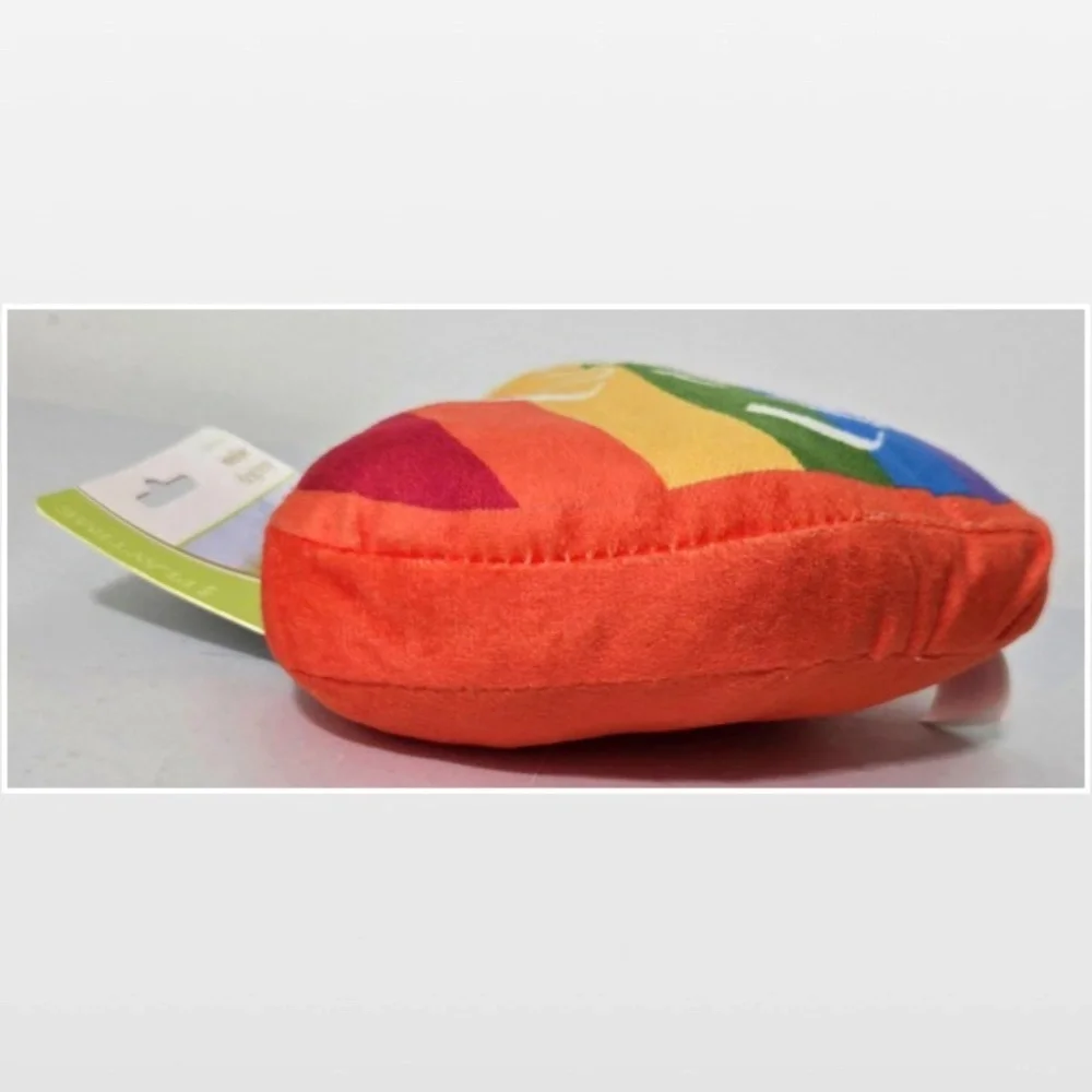New Dog Toy Plush OS Heart Rainbow Pride Love Is Love Animal Pet NWT